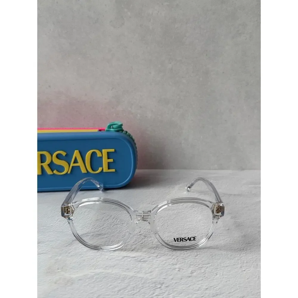 NEW Versace Kids VK3012 Clear Round Eyeglasses Frames